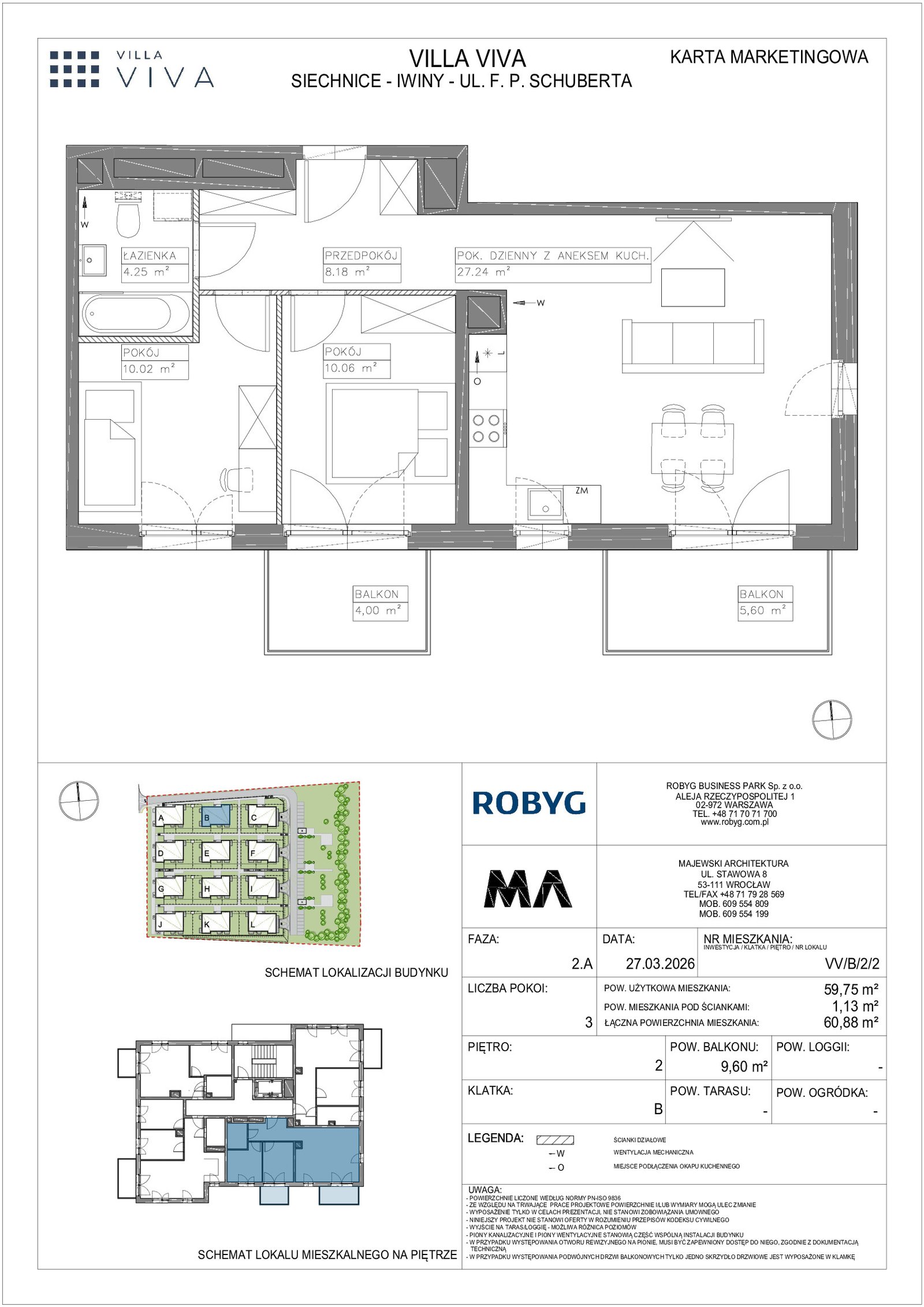 Rzut VV/B/2/2 — Villa Viva