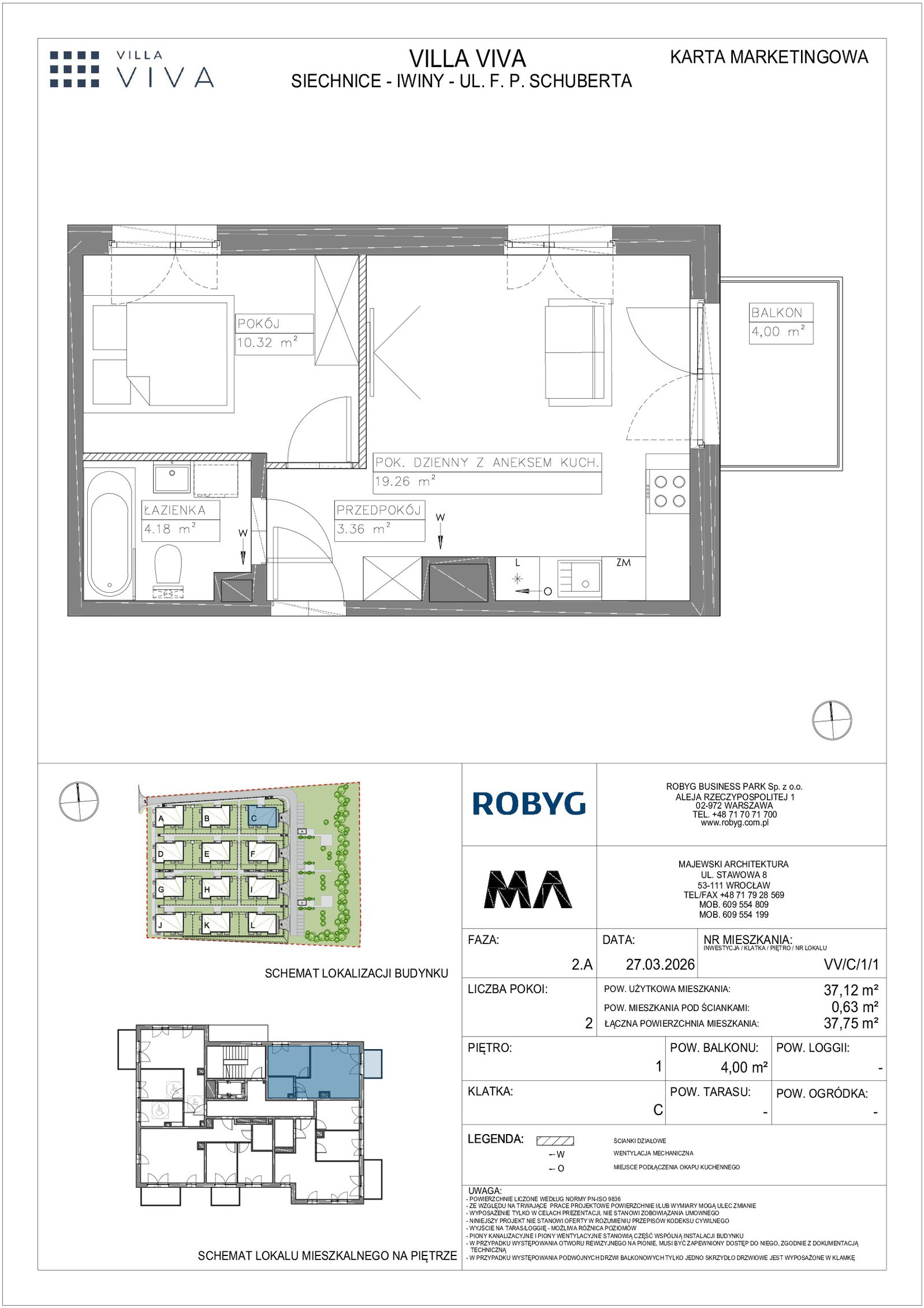 Rzut VV/C/1/1 — Villa Viva