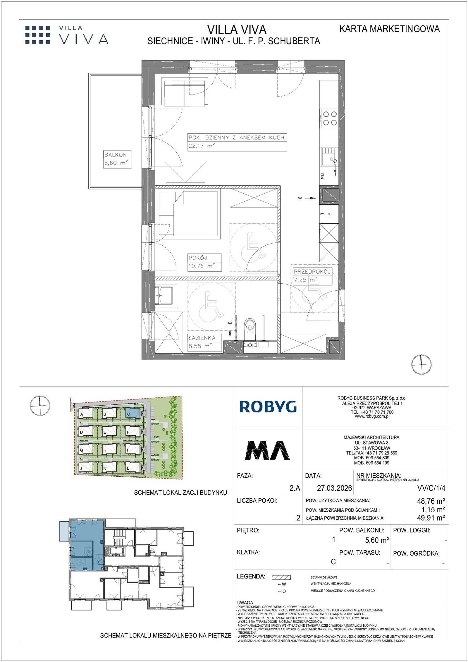 Rzut VV/C/1/4 — Villa Viva