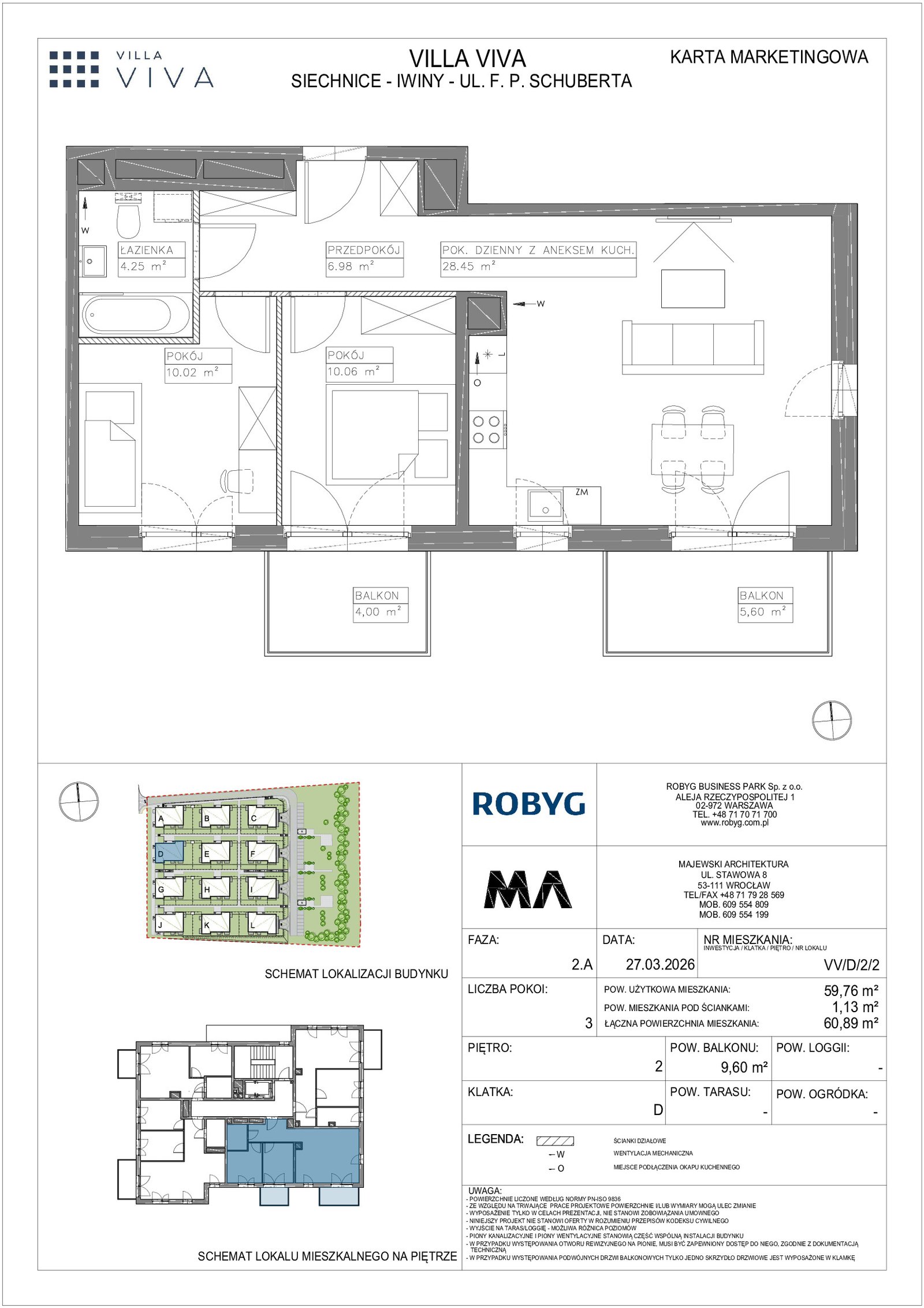 Rzut VV/D/2/2 — Villa Viva