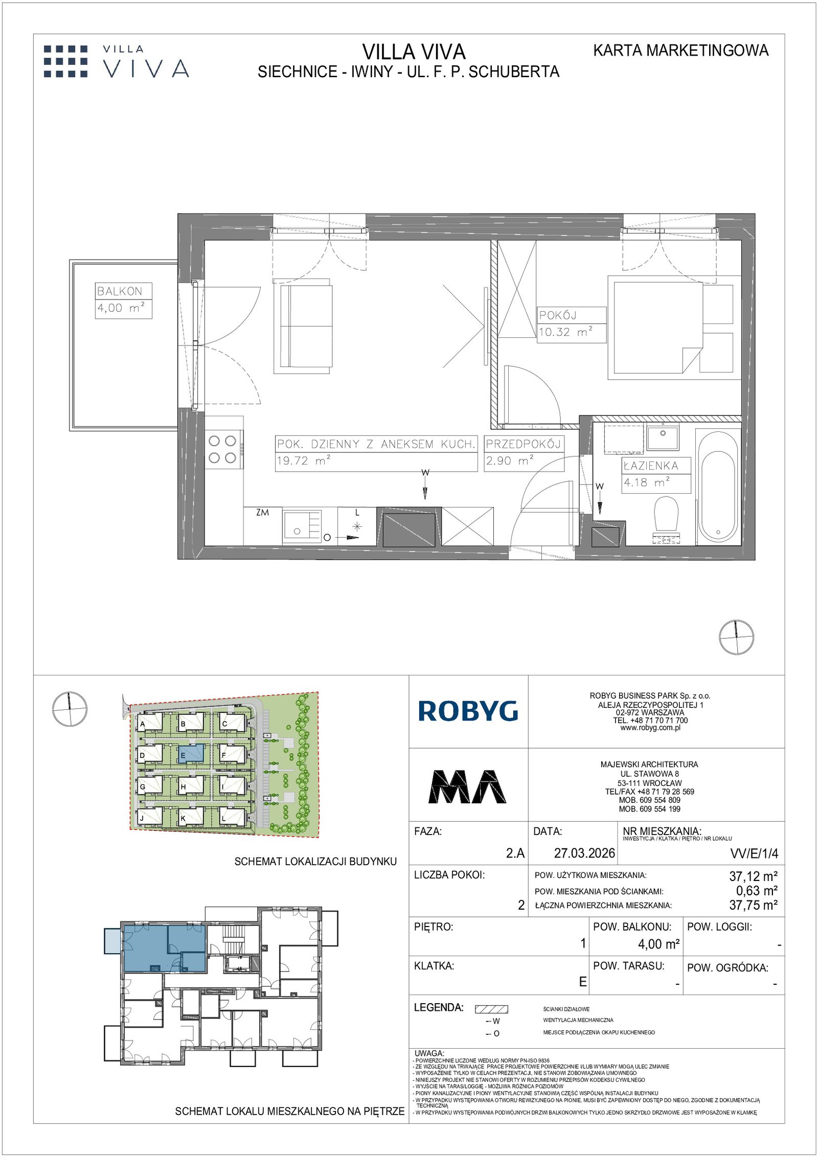 Rzut VV/E/1/4 — Villa Viva