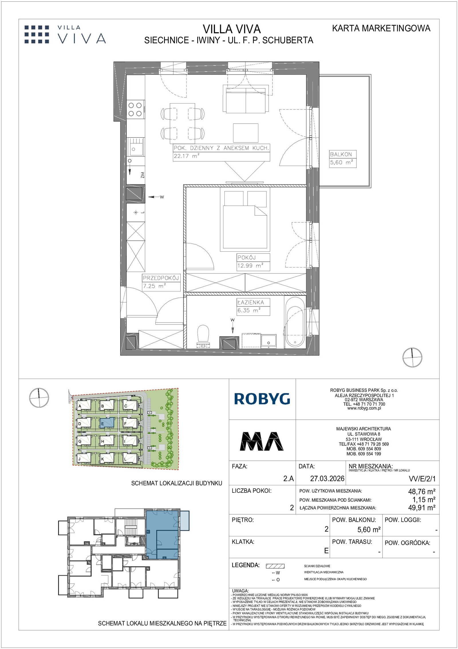 Rzut VV/E/2/1 — Villa Viva