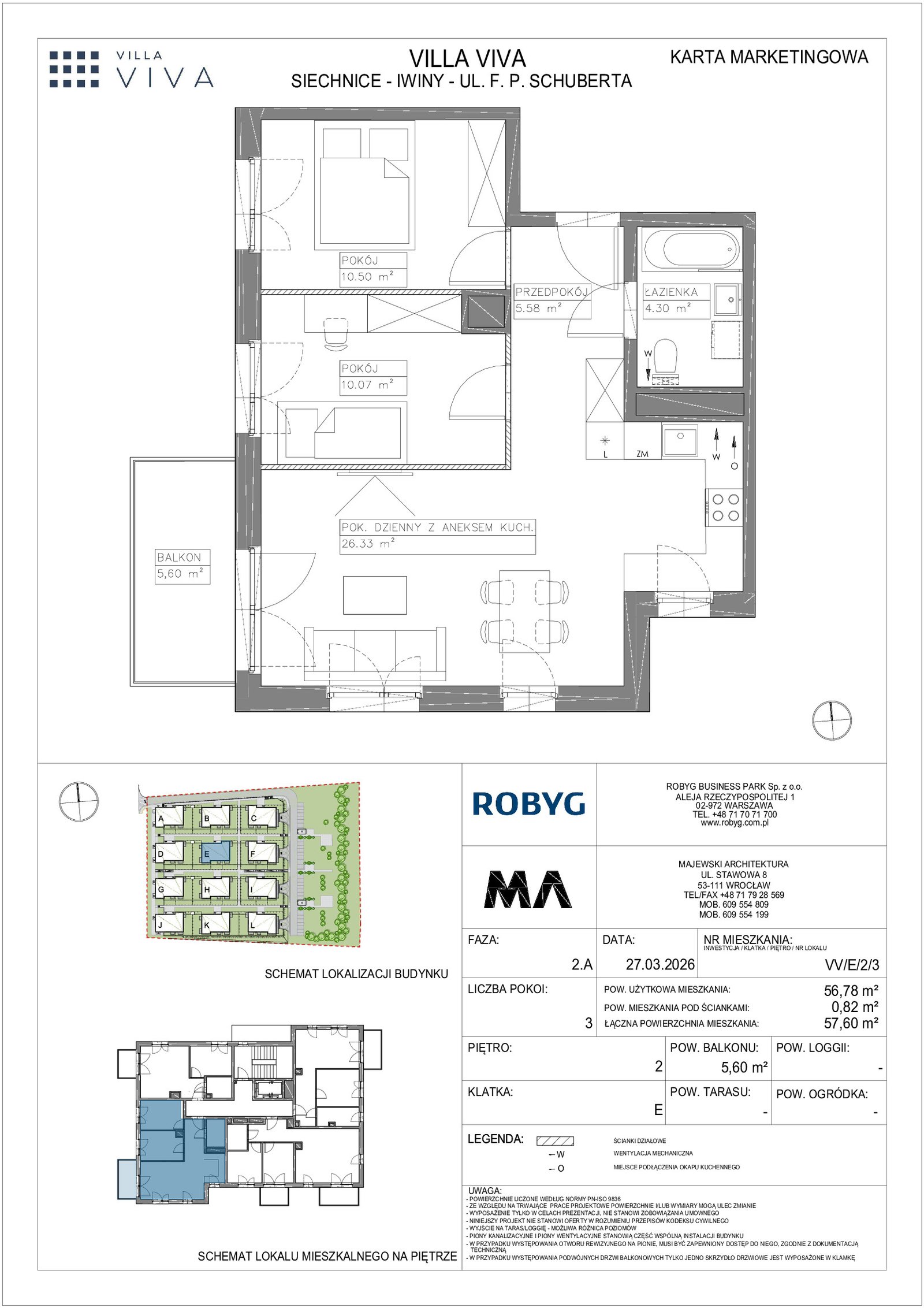 Rzut VV/E/2/3 — Villa Viva