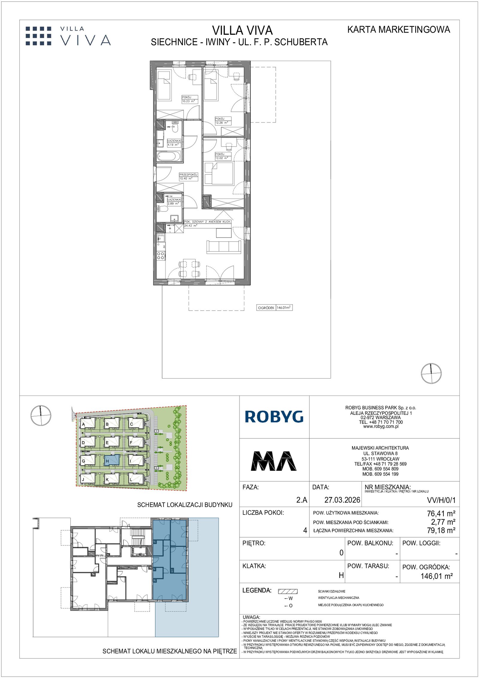 Rzut VV/H/0/1 — Villa Viva