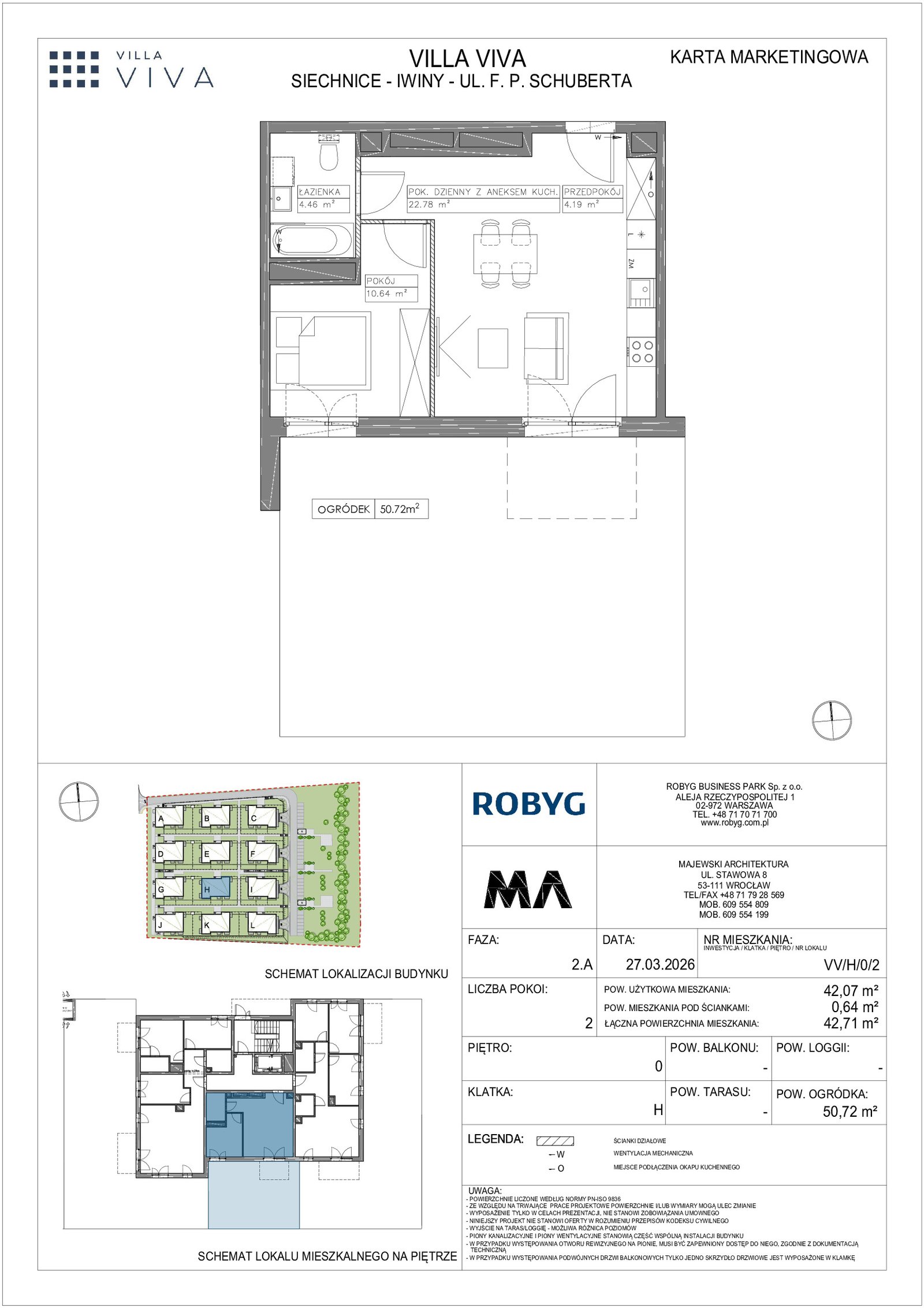 Rzut VV/H/0/2 — Villa Viva