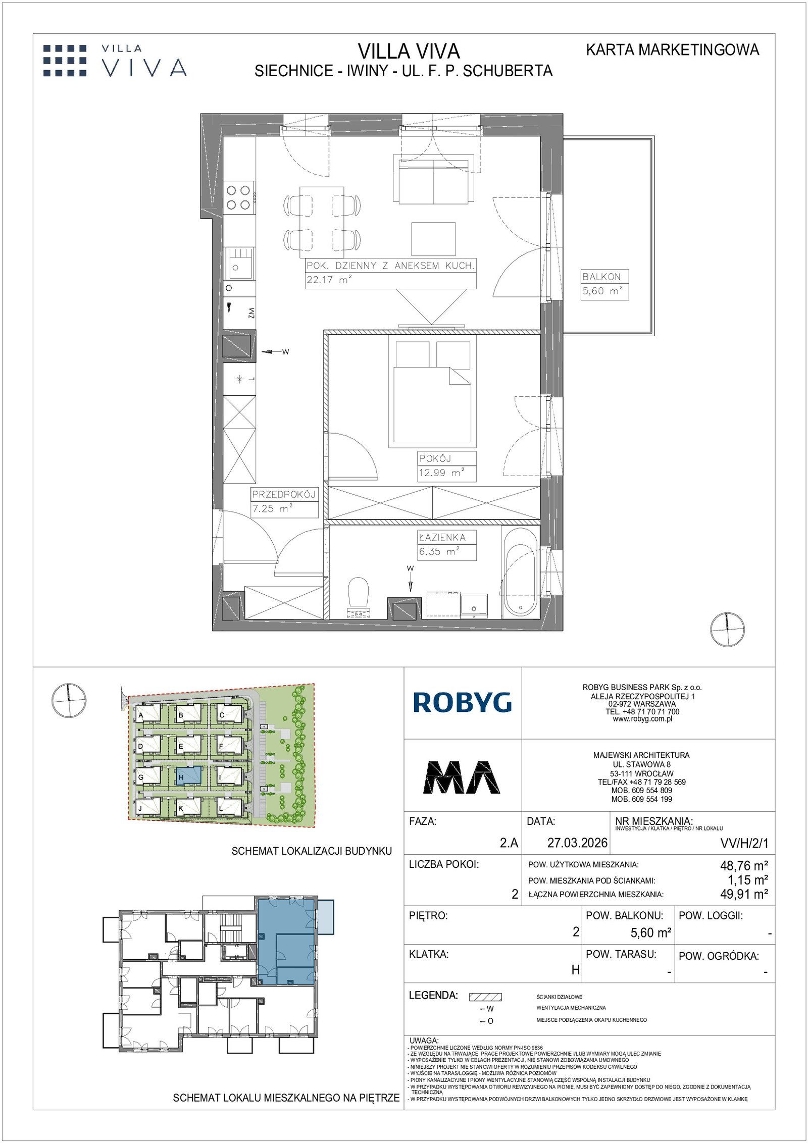 Rzut VV/H/2/1 — Villa Viva