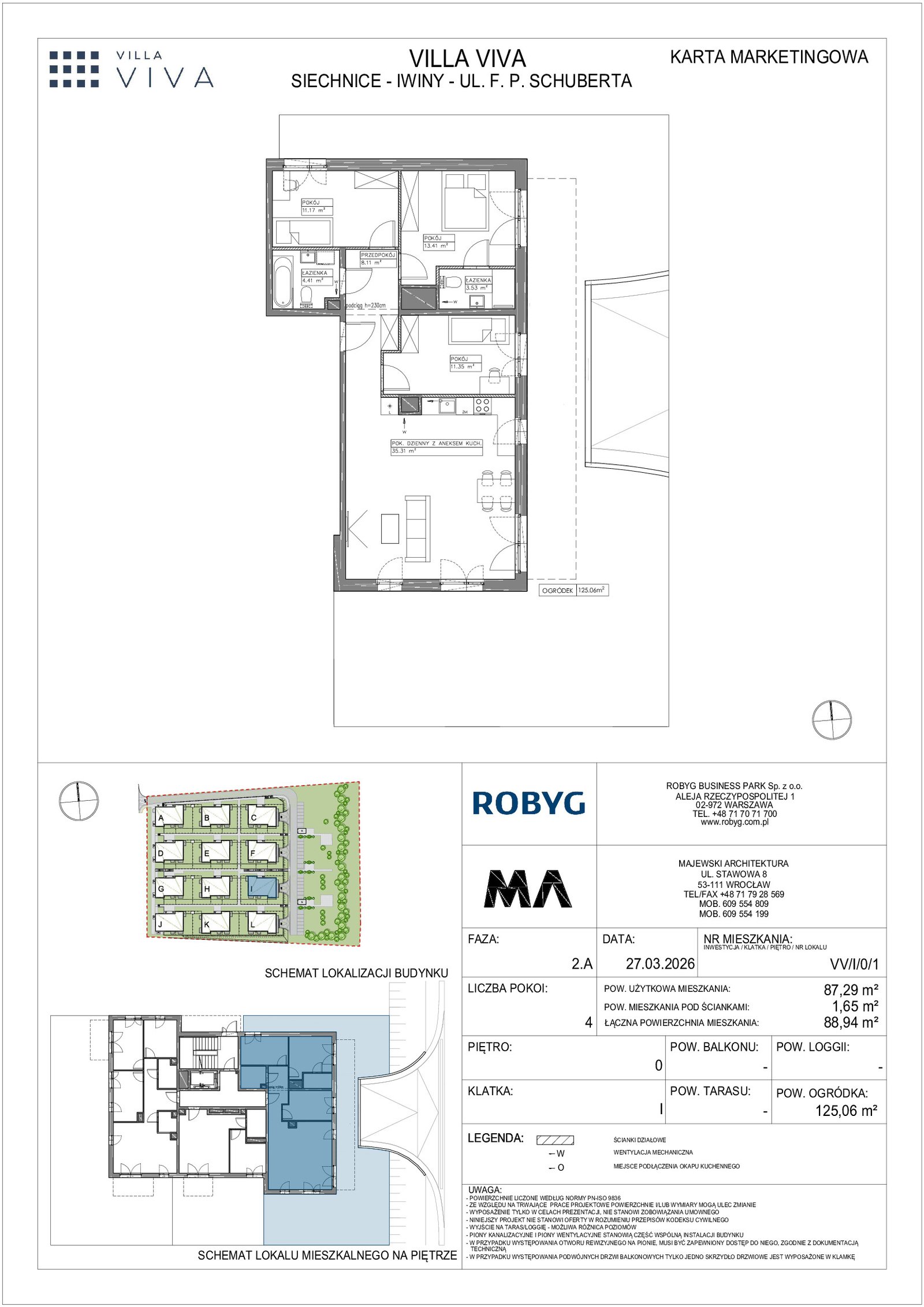 Rzut VV/I/0/1 — Villa Viva