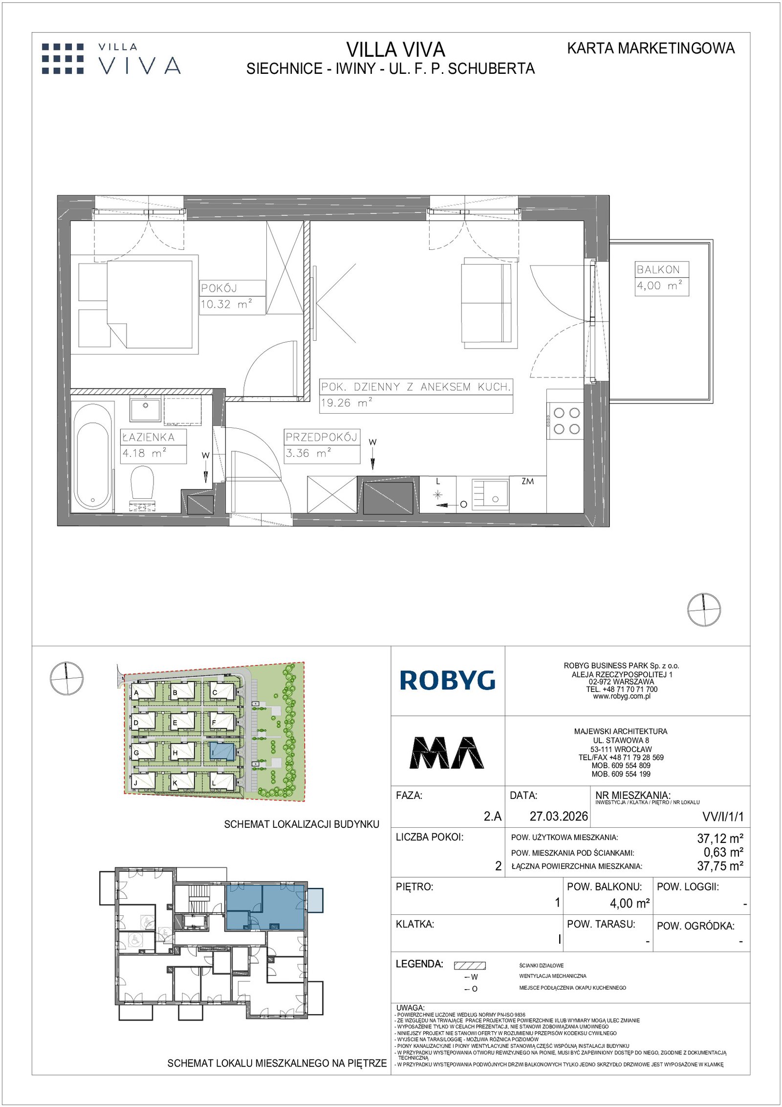 Rzut VV/I/1/1 — Villa Viva
