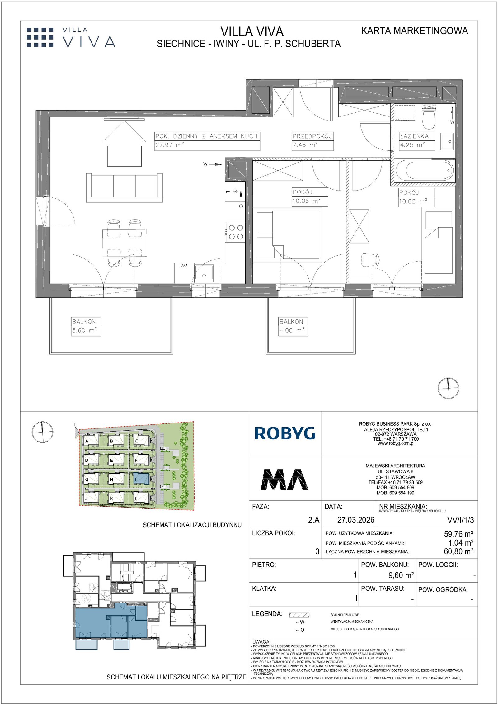 Rzut VV/I/1/3 — Villa Viva