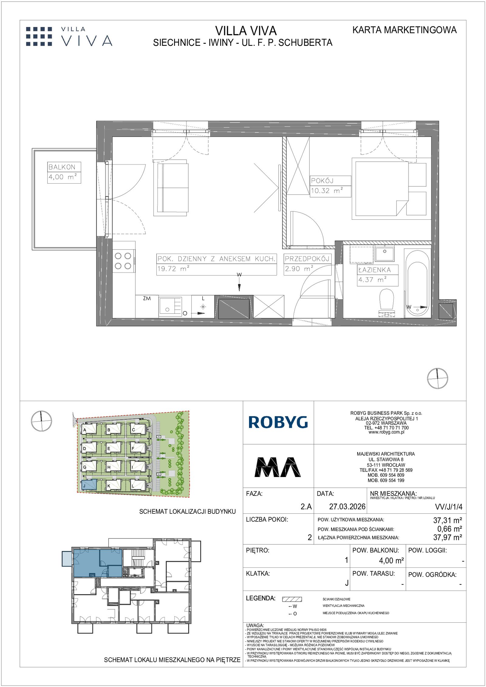 Rzut VV/J/1/4 — Villa Viva