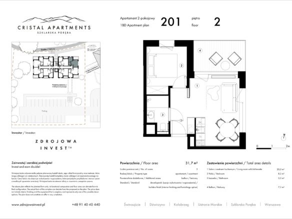 201 — Cristal Apartments