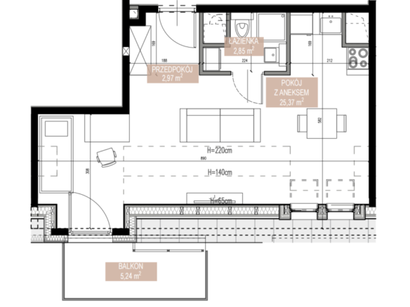 SWA/1/33/F — Apartamenty Świeradowska
