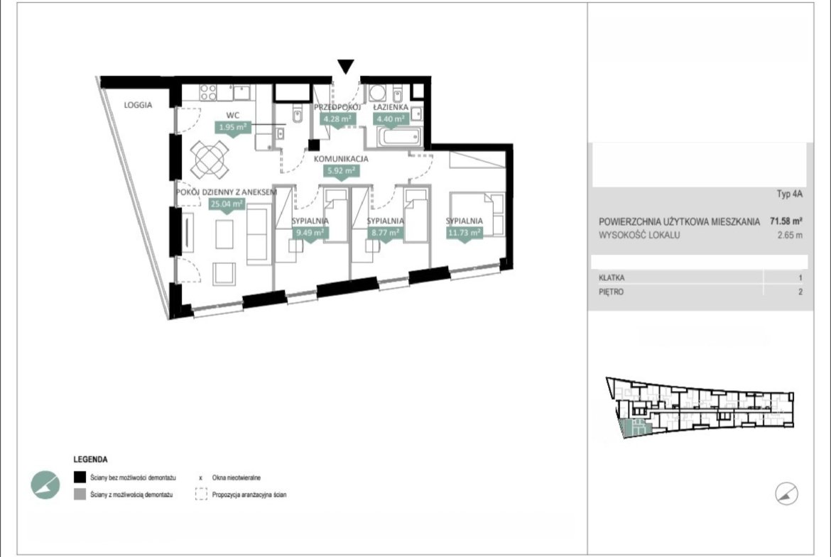 Rzut A1 12 — Swobodna Living