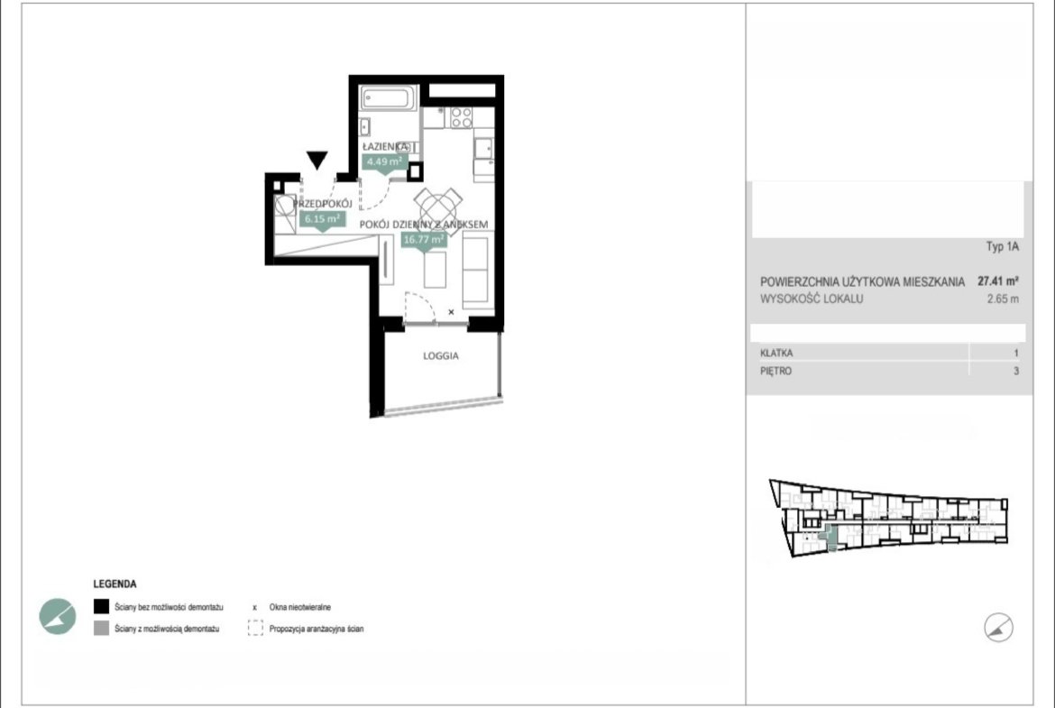 Rzut A1 18 — Swobodna Living
