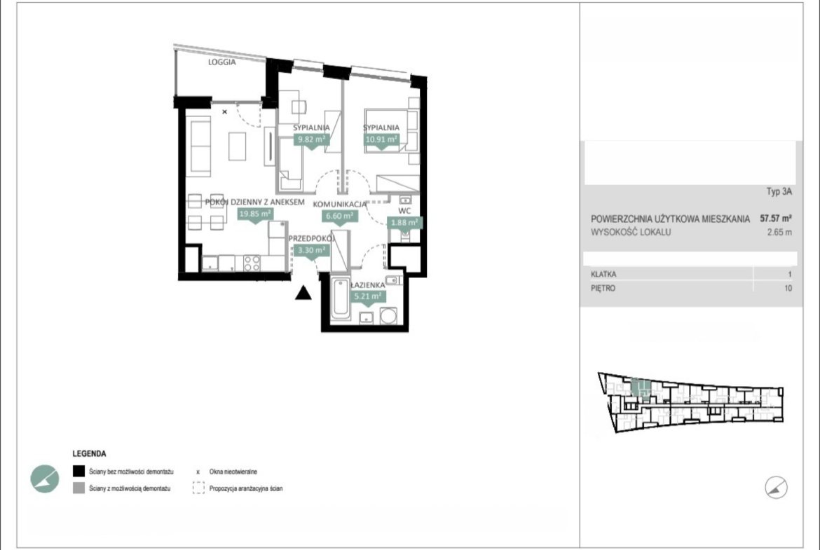 Rzut A1 64 — Swobodna Living