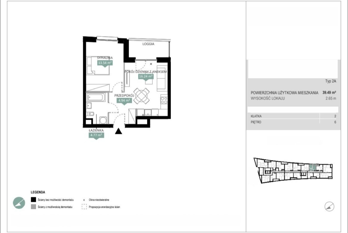 Rzut A2 170 — Swobodna Living