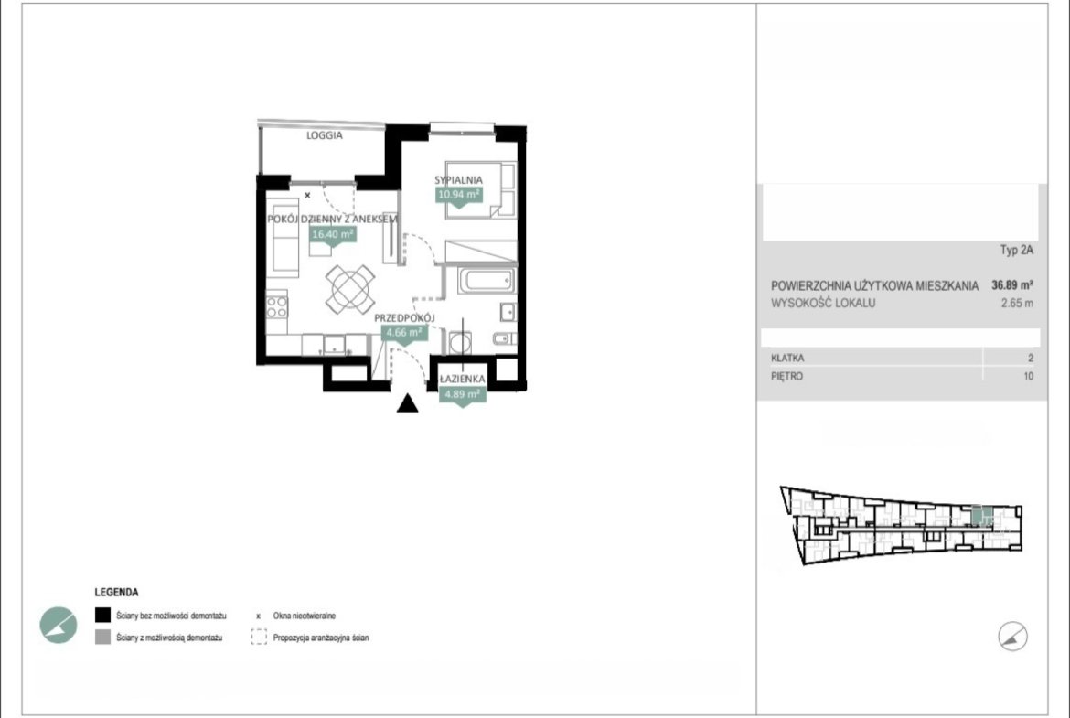 Rzut A2 215 — Swobodna Living