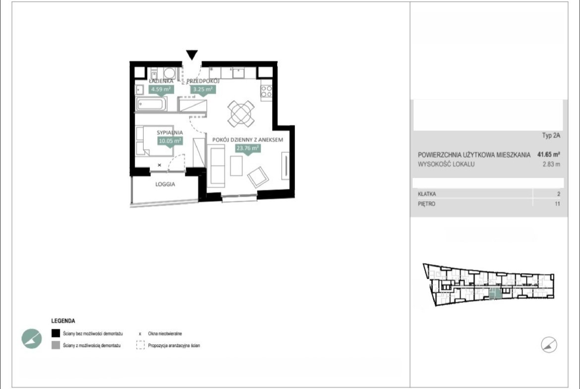 Rzut A2 220 — Swobodna Living