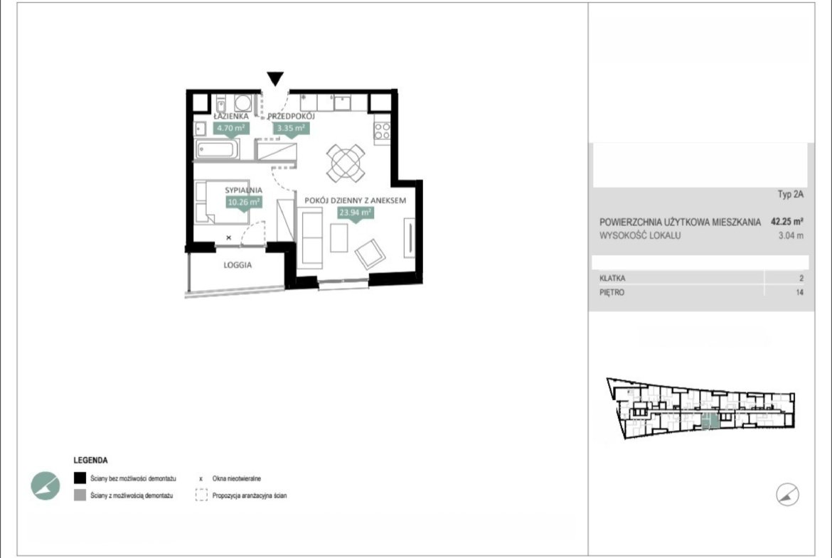 Rzut A2 253 — Swobodna Living