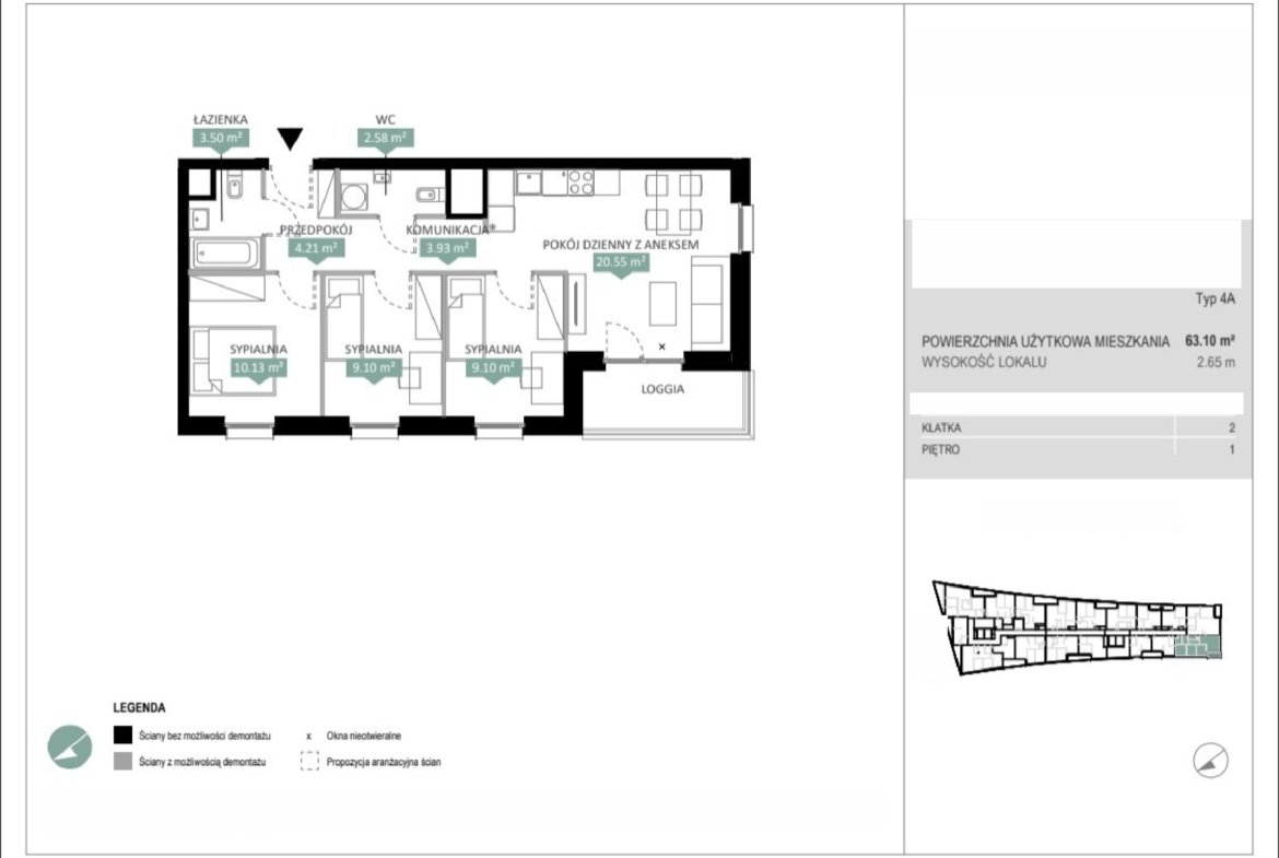 Rzut A2 118 — Swobodna Living