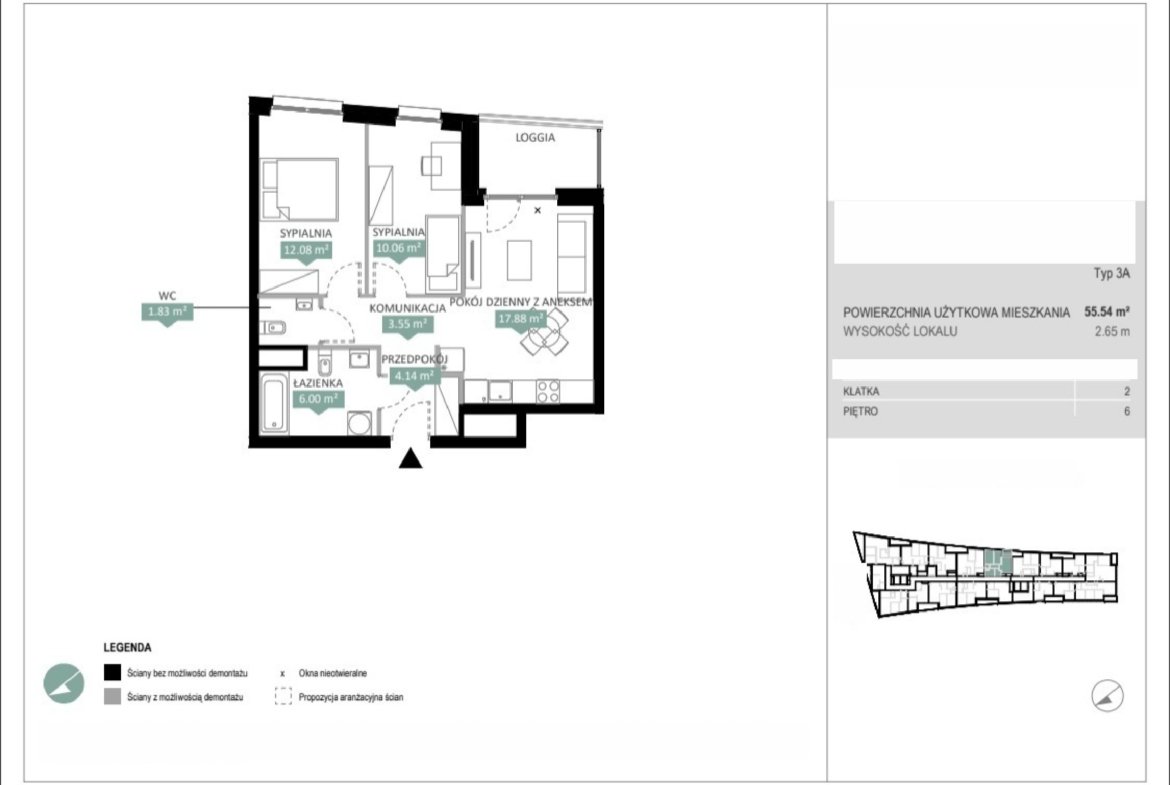 Rzut A2 168 — Swobodna Living