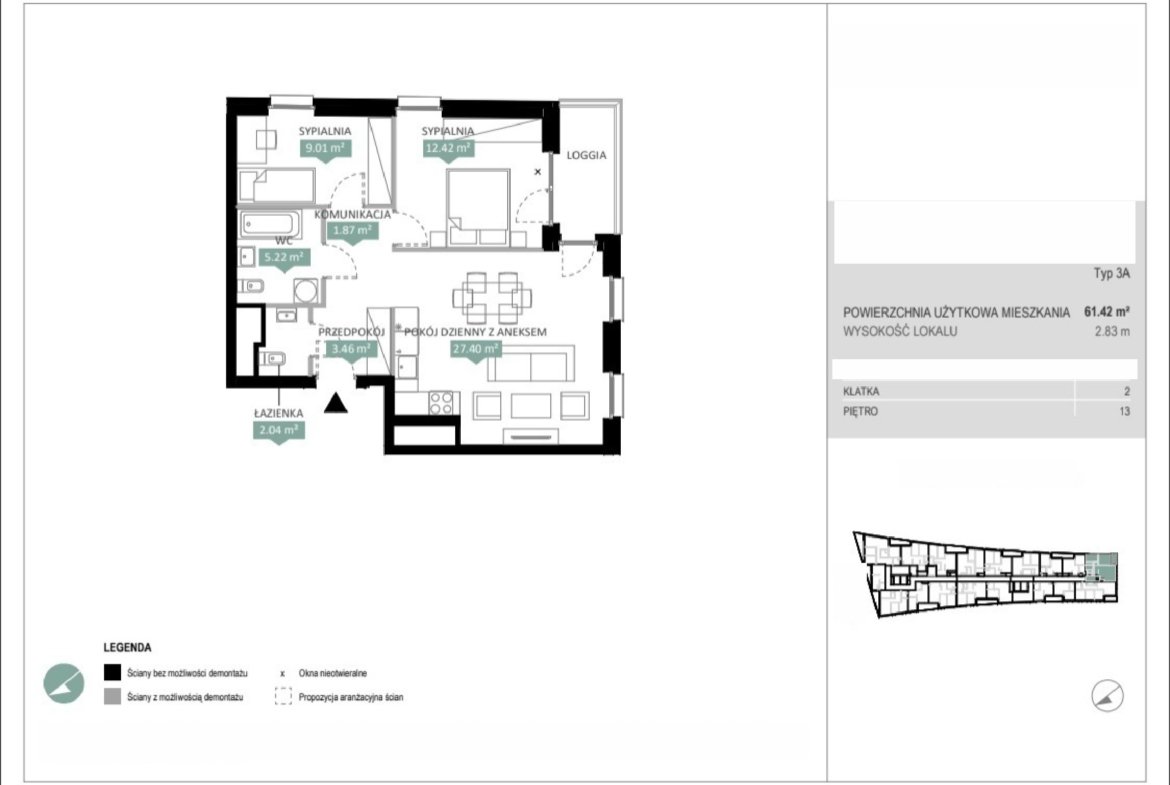 Rzut A2 249 — Swobodna Living
