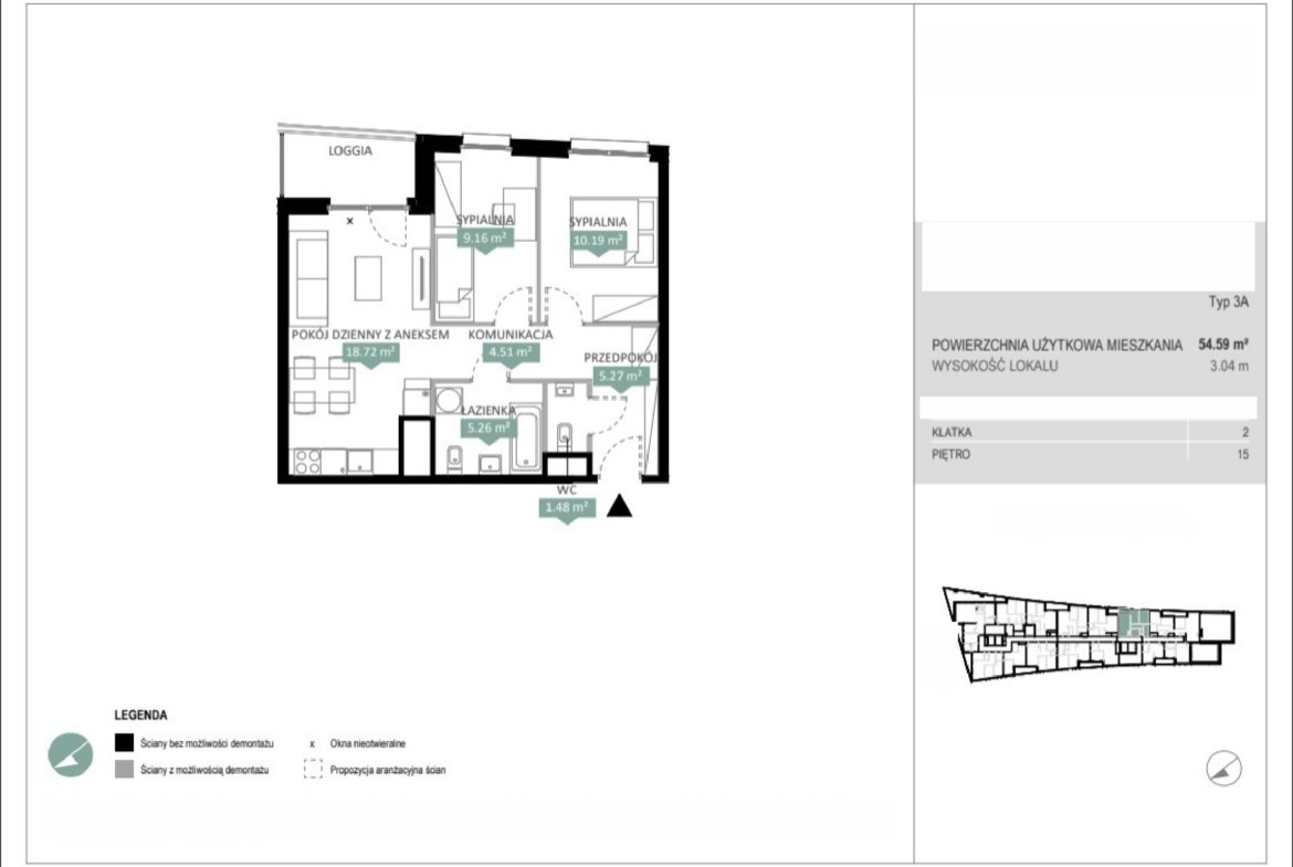 Rzut A2 266 — Swobodna Living