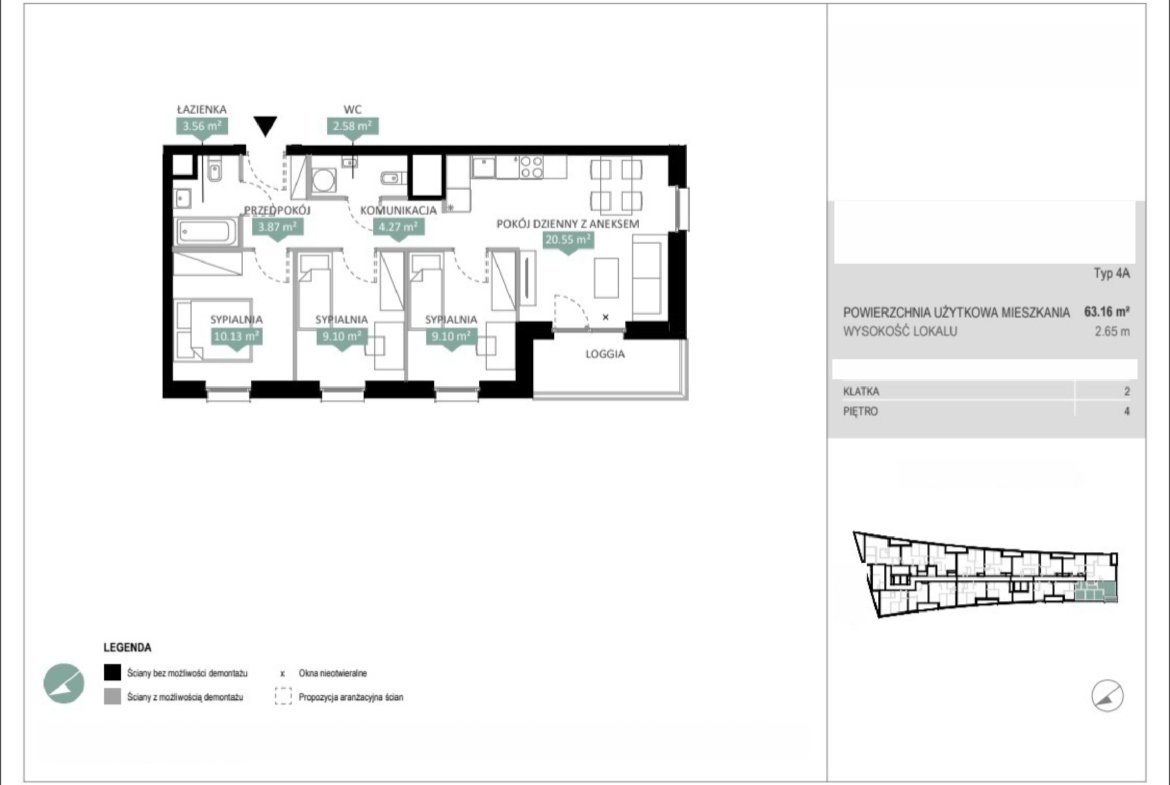 Rzut A2 151 — Swobodna Living