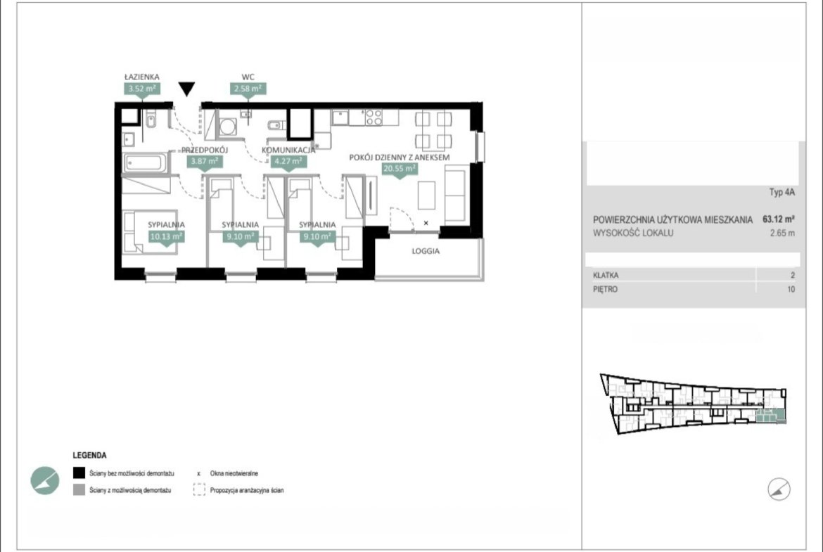 Rzut A2 217 — Swobodna Living