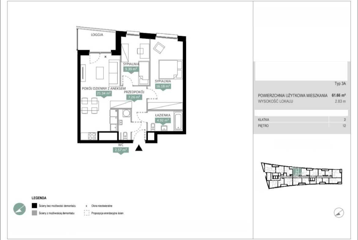 Rzut A2 233 — Swobodna Living