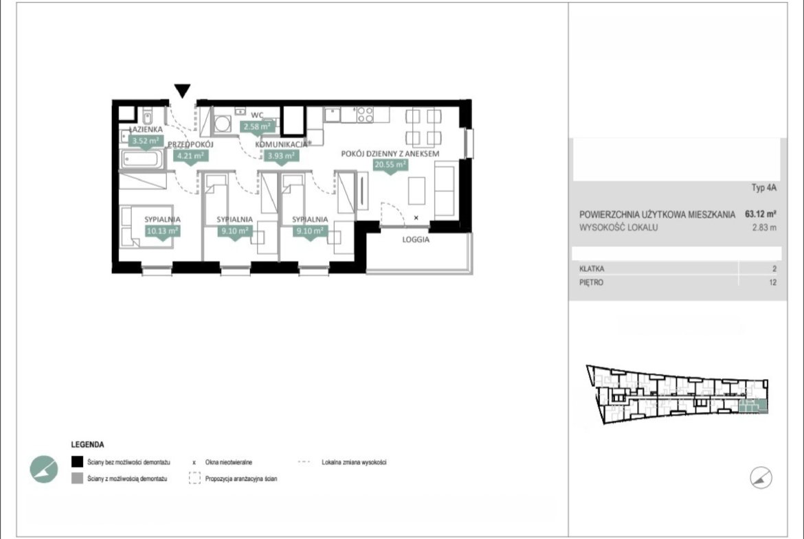 Rzut A2 239 — Swobodna Living