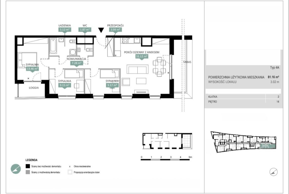 Rzut A2 260 — Swobodna Living