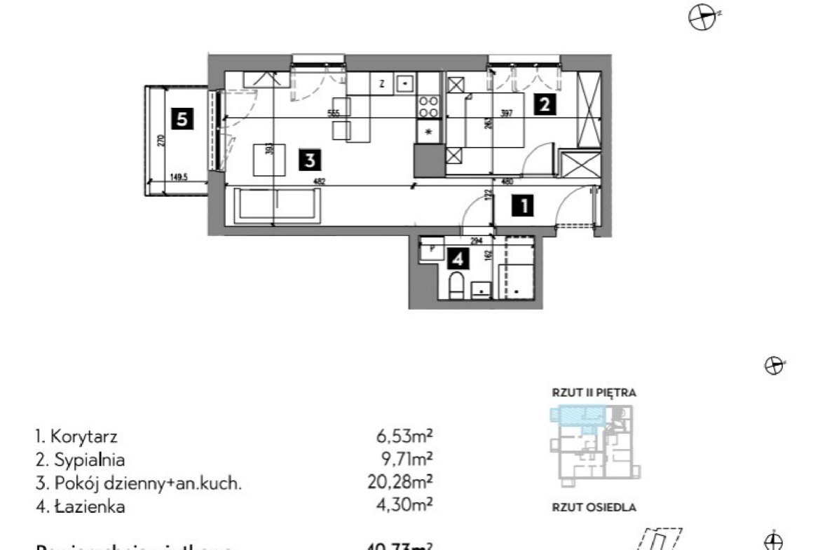 Rzut B2/2/7 — Osiedle Metr Kwadrat etap II