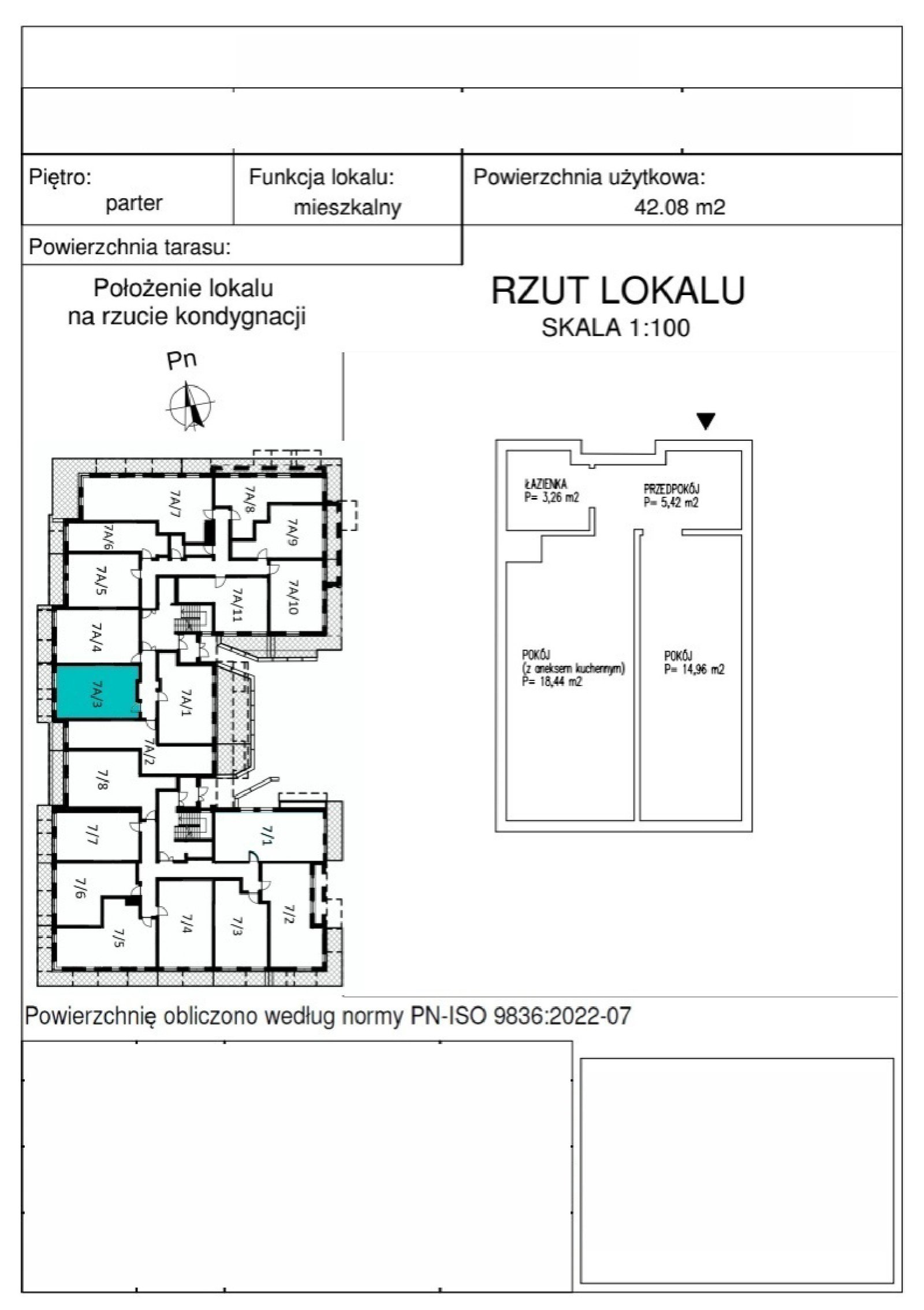 Rzut A_0_3 — Rudawska 5, 41,98 m²