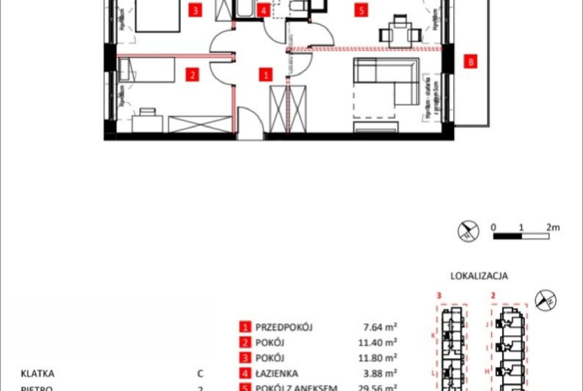 Rzut 13/3 — Apartamenty Jeździecka
